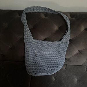 The Sak 120 Hobo made of recycled materials in denim blue.